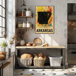 Arkansas State Art Poster