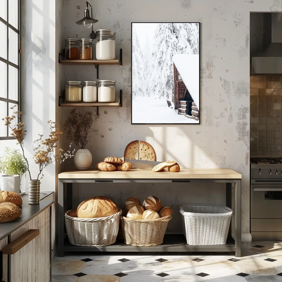 Winter Wilderness Retreat Poster