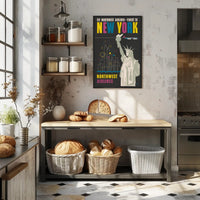 Fly Northwest Airlines to New York Poster PosterGoat