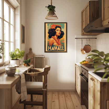 Hawaii Vintage Travel Poster