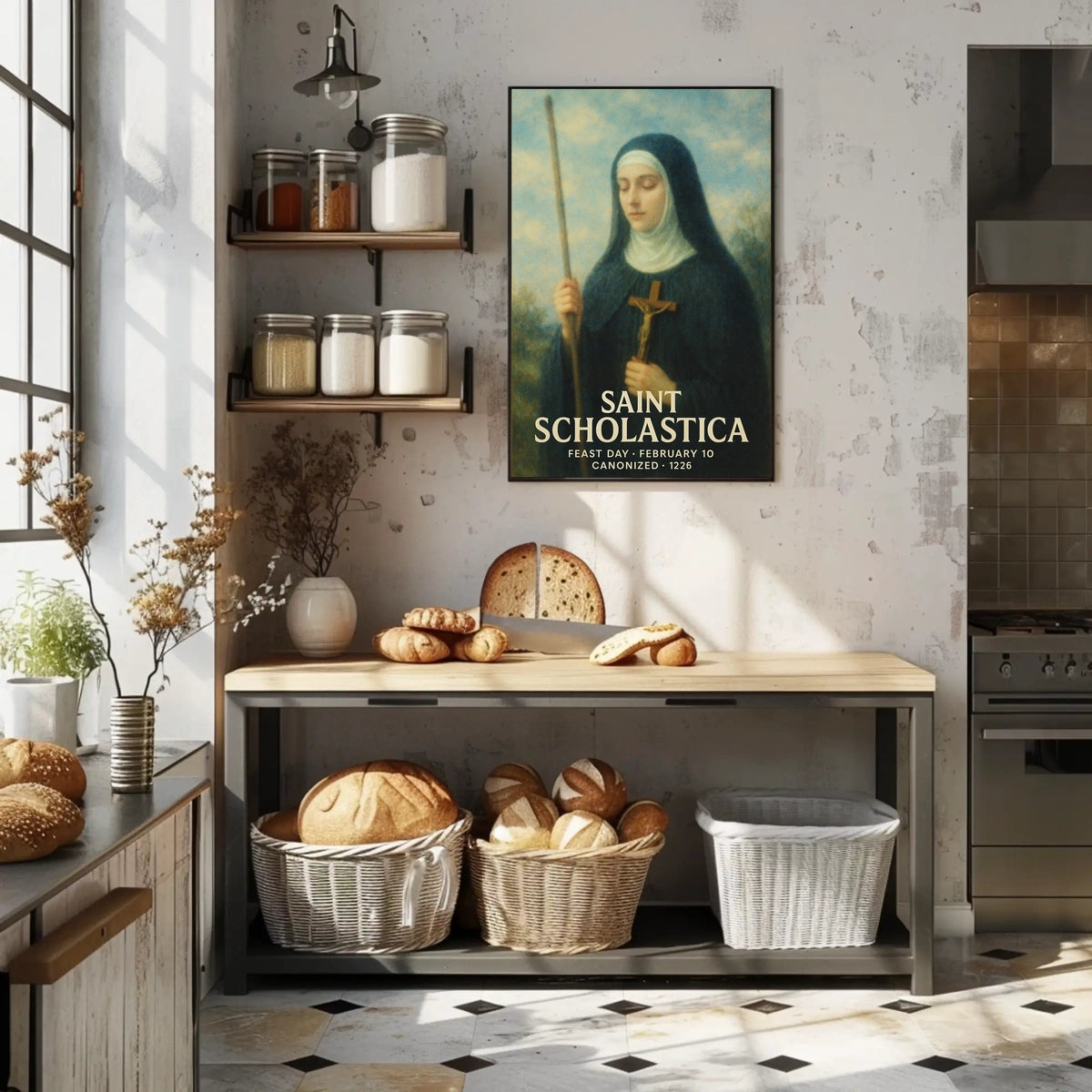 Saint Scholastica Poster