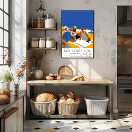 East Coast Joys Sun-Bathing Poster
