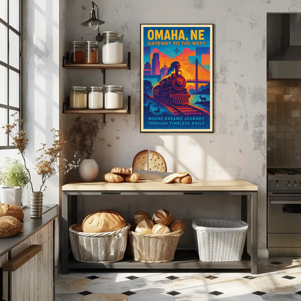Omaha, NE Gateway to the West Poster