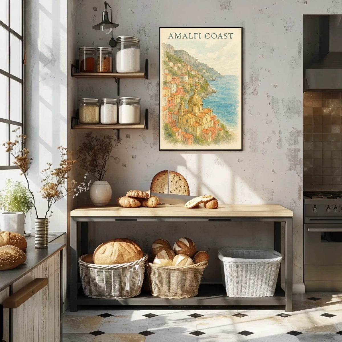 Amalfi Coast Dreamscape Poster