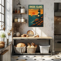 Rhode Island Coastal Charm Poster