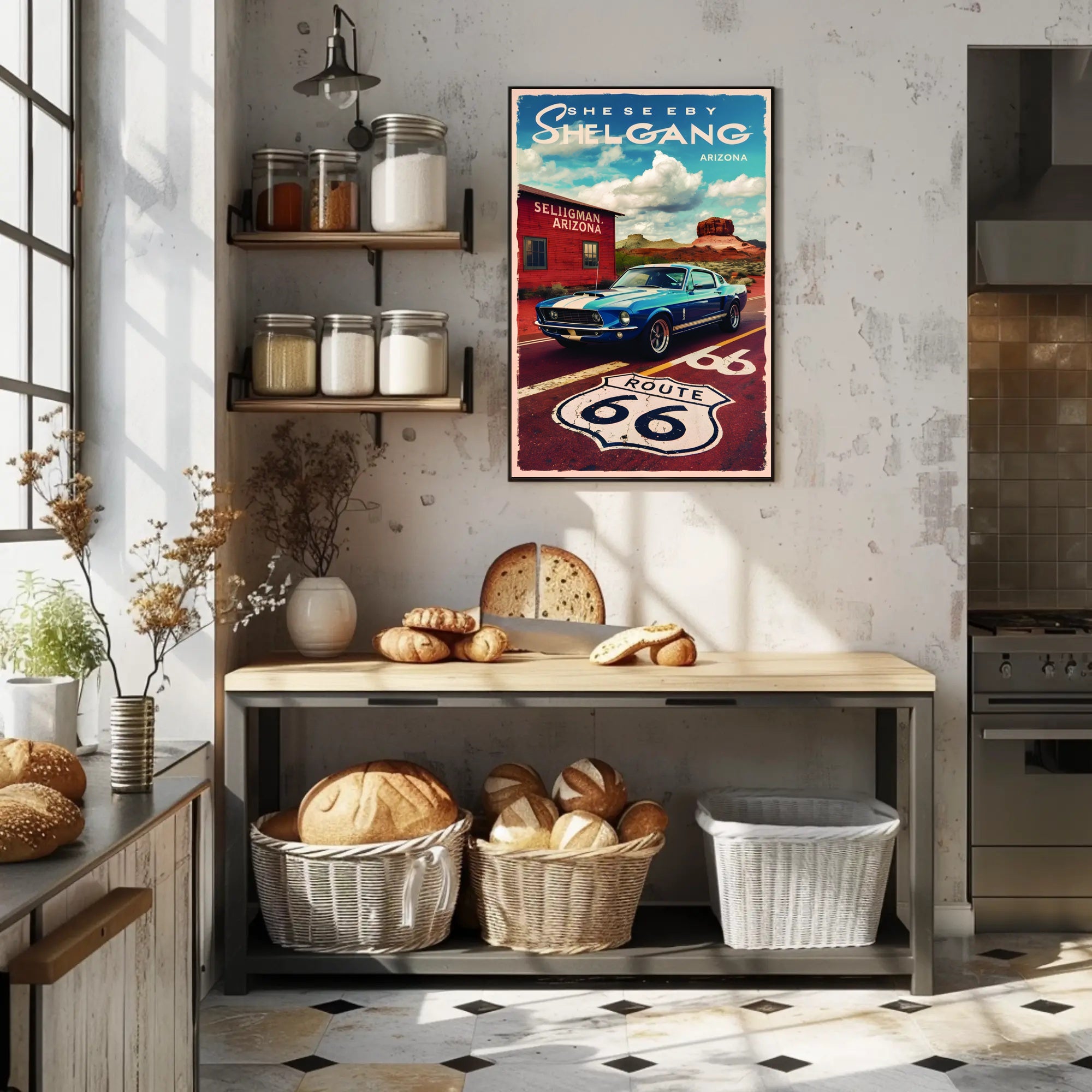 Journey Through Route 66 Poster