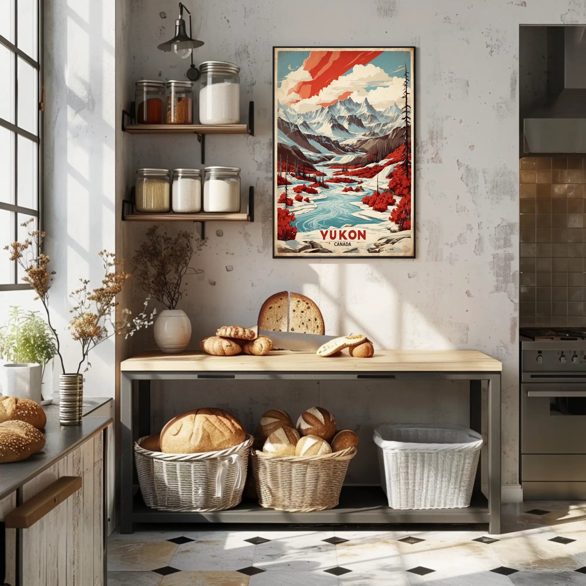 Yukon Wilderness Adventure Travel Poster