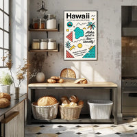 Hawaii Adventure Poster: Vibrant Tropical Art Print