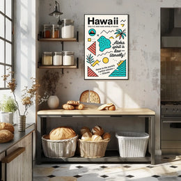 Hawaii Adventure Poster: Vibrant Tropical Art Print