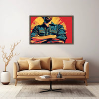Empowering Retro Pop-Art Poster: Strength and Revolution