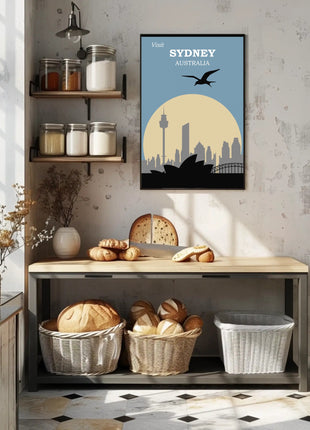 Visit Sydney Australia Travel Poster