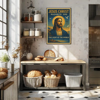 Jesus Christ: The Light of the World Religious Poster