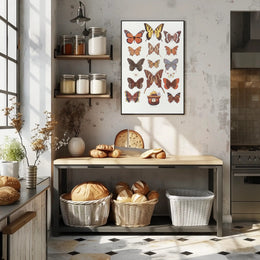 Butterfly Collection and Smokey Bear Poster PosterGoat