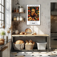 William Morris Exhibition Vintage Floral Heritage Poster