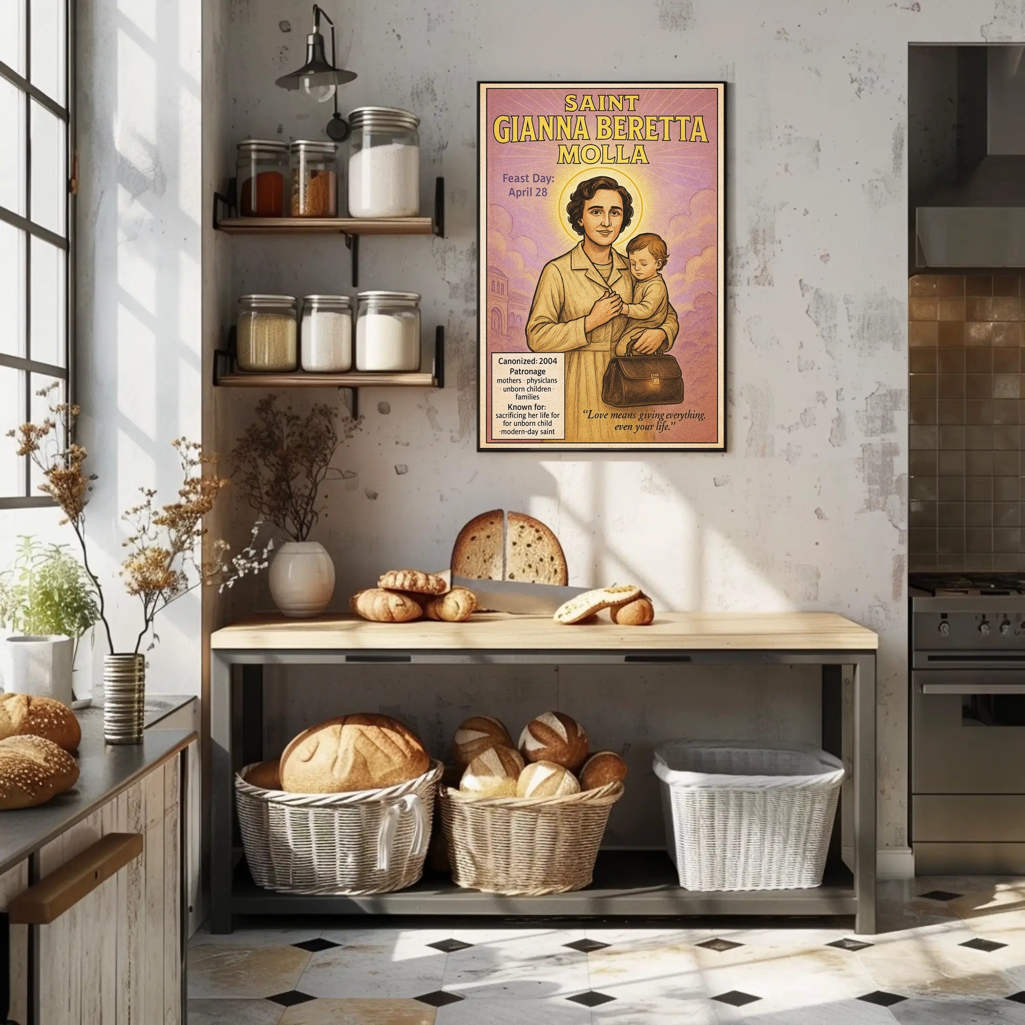 Saint Gianna Beretta Molla Poster PosterGoat