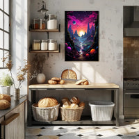 Cosmic Landscape Fantasy Poster PosterGoat