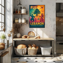 Fly Lebanon Wander In Color Poster