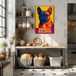 French Bulldog Pop Art Poster