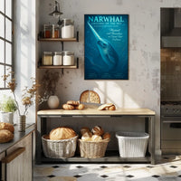 Narwhal Unicorn Of The Sea Poster