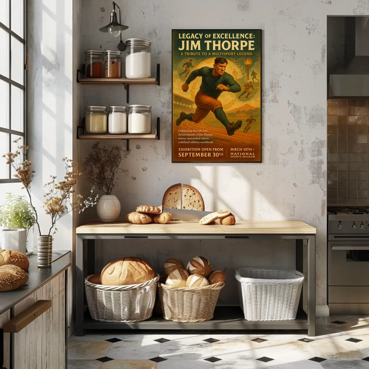 Jim Thorpe A Tribute to a Multisport Legend Poster