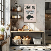 Yellowstone National Park Experience the Wild Poster PosterGoat