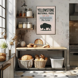 Yellowstone National Park Experience the Wild Poster PosterGoat