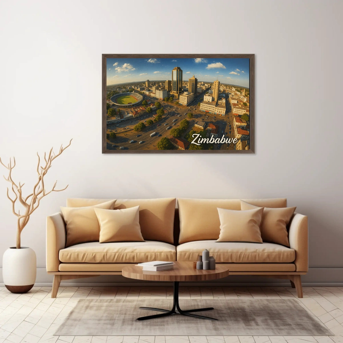 Zimbabwe Cityscape Poster