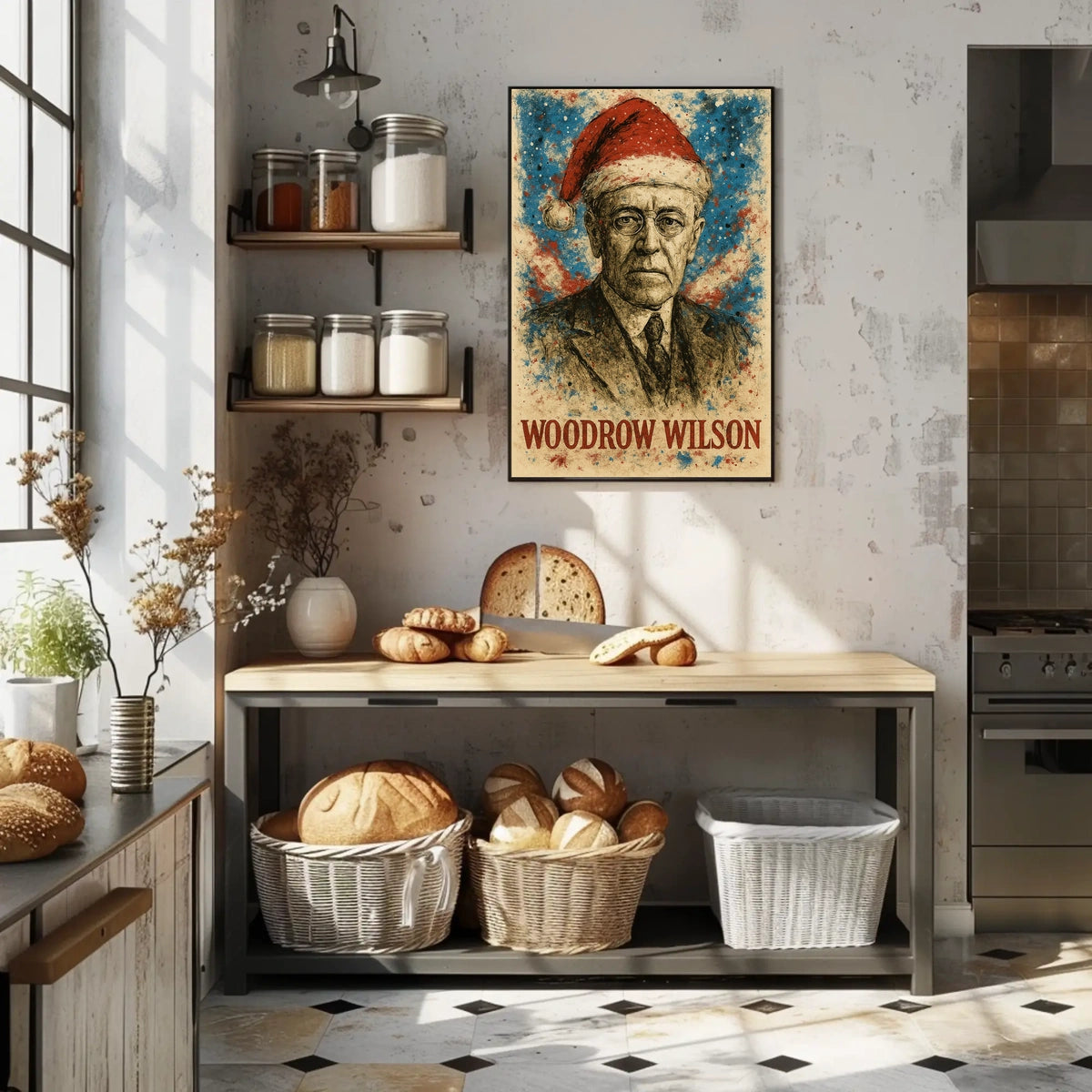 Woodrow Wilson 28th President of the United States Christmas SeriesPoster