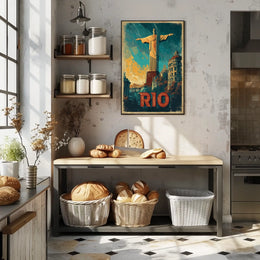 Rio de Janeiro Iconic Landmarks Poster