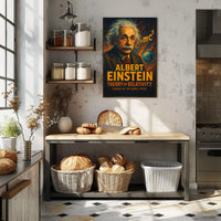 Einstein Relativity Vintage Educational Home Poster