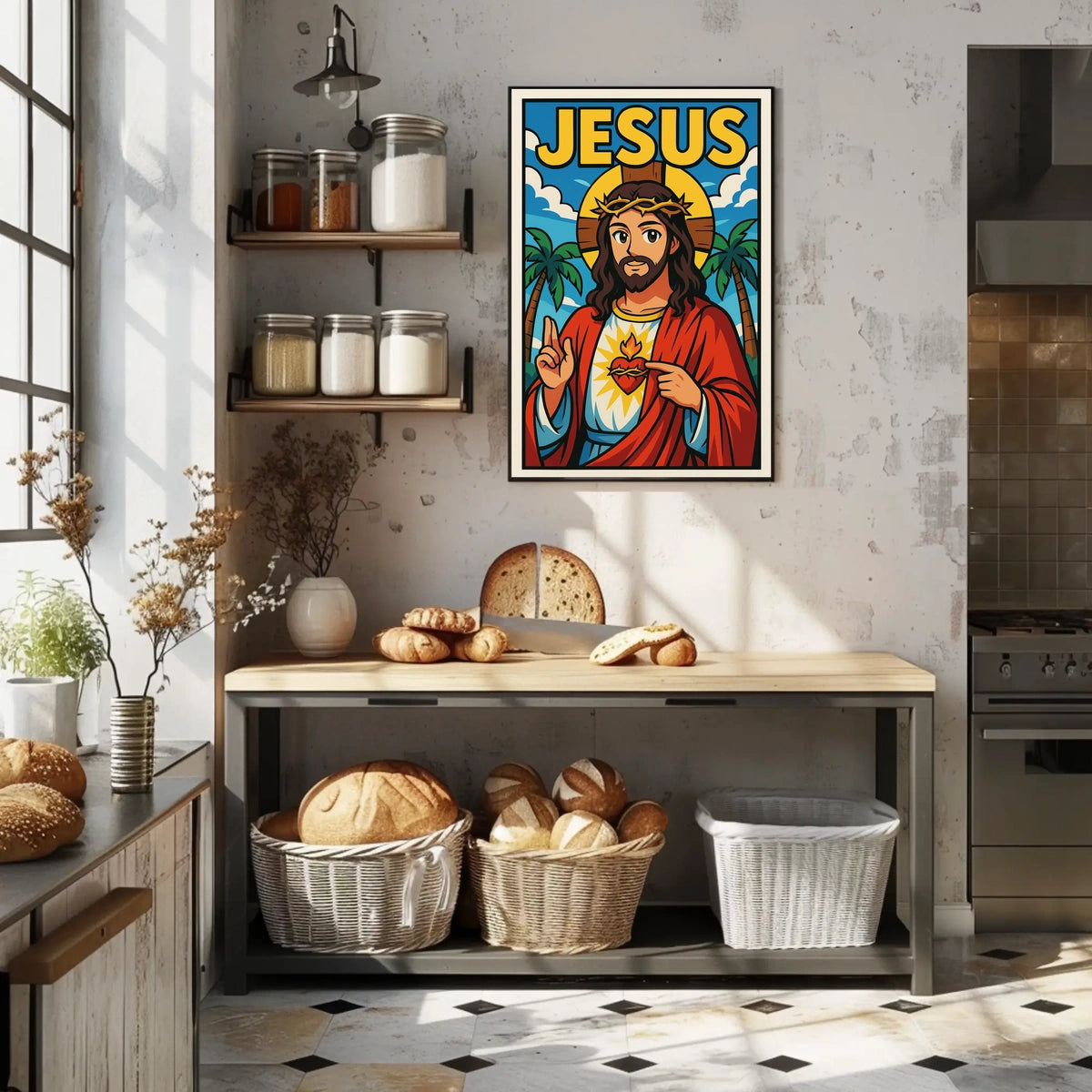 Jesus Illustration Poster
