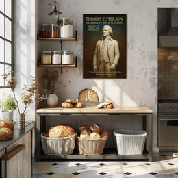 Thomas Jefferson Visionary Vintage Historical or Presidential Poster