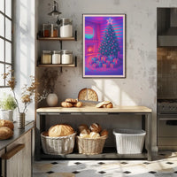 Neon Christmas Celebration Poster