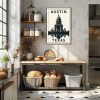Austin, Texas Skyline Poster