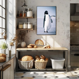 Curious Penguin Portrait Poster