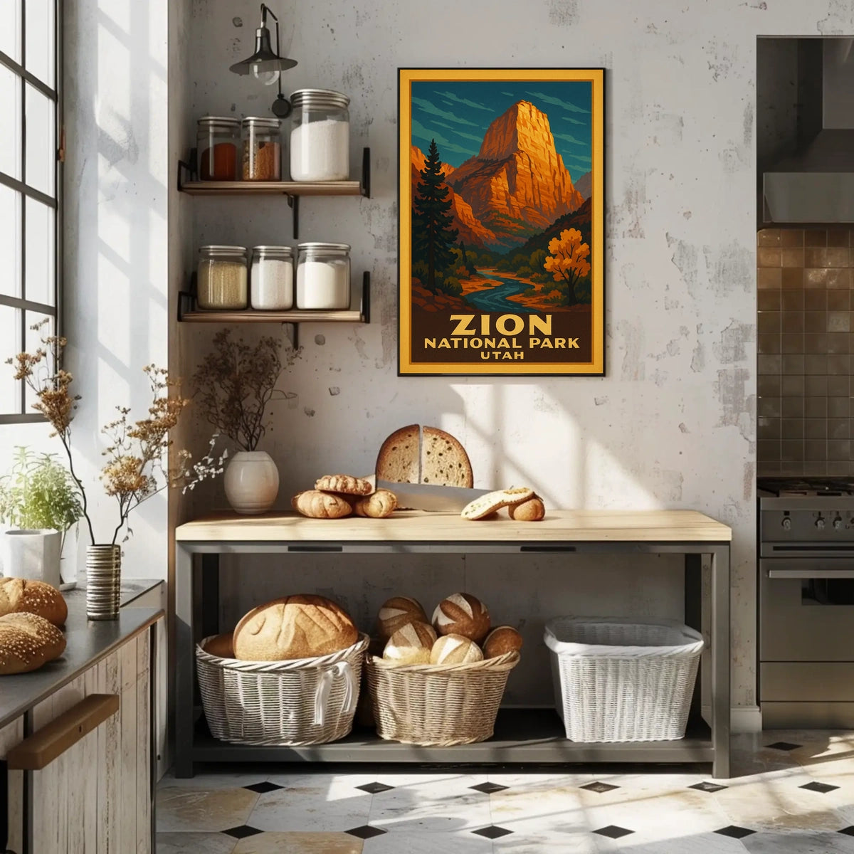 Zion National Park Utah Poster