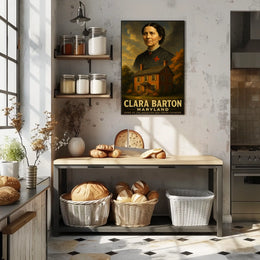 Clara Barton Home Of The American Red Poster