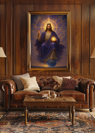 Divine Majesty Sacred Art Iconography Poster