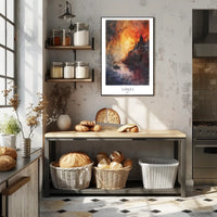 Ganges at Sunset Poster PosterGoat