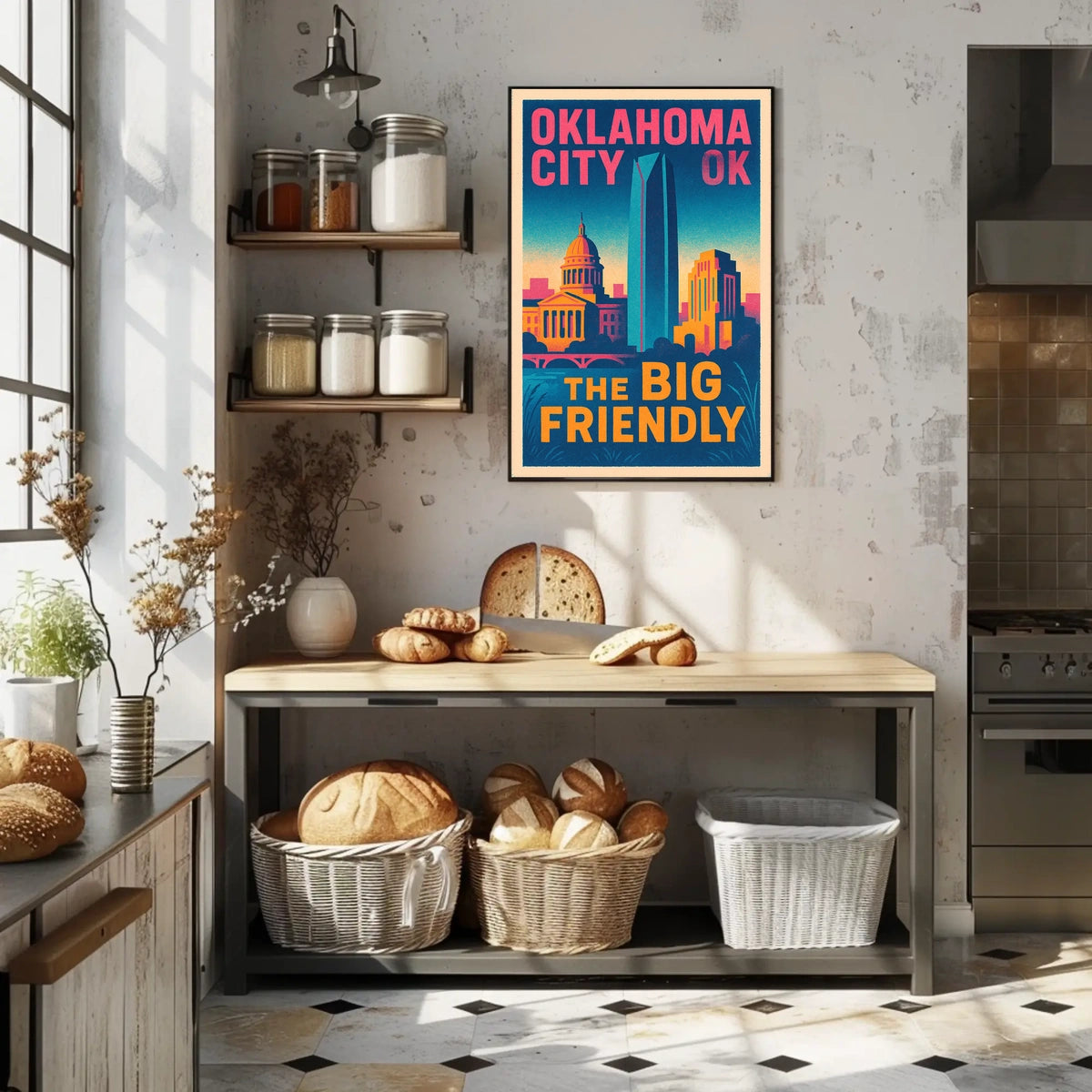 Oklahoma City The Big Friendly Poster