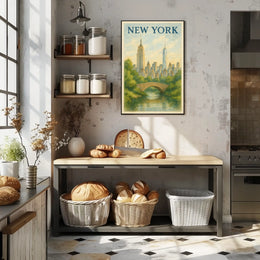 New York Cityscape Poster