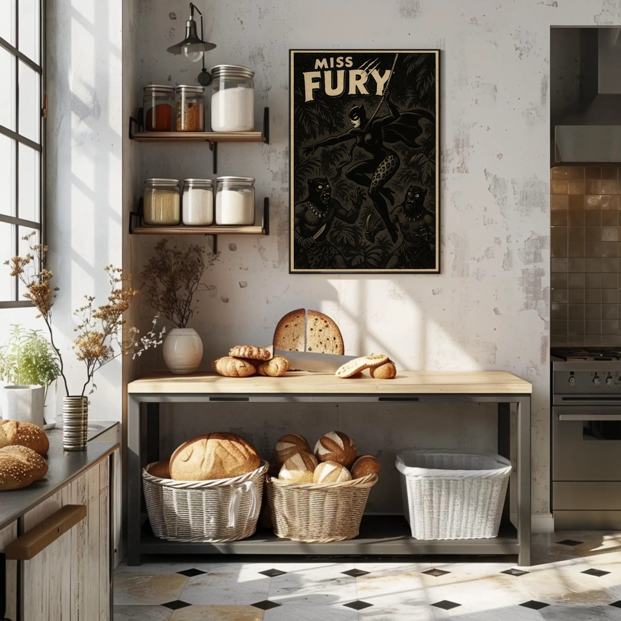 Miss Fury Adventure Poster PosterGoat