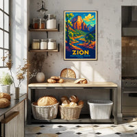 Zion National Park Utah Poster