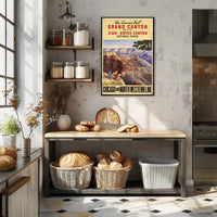 Grand Canyon Vintage Travel Poster Wall Art Print