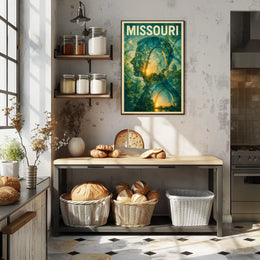 Missouri Silhouette Poster