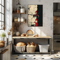 Ant On Abstract Canvas Abstract Poster