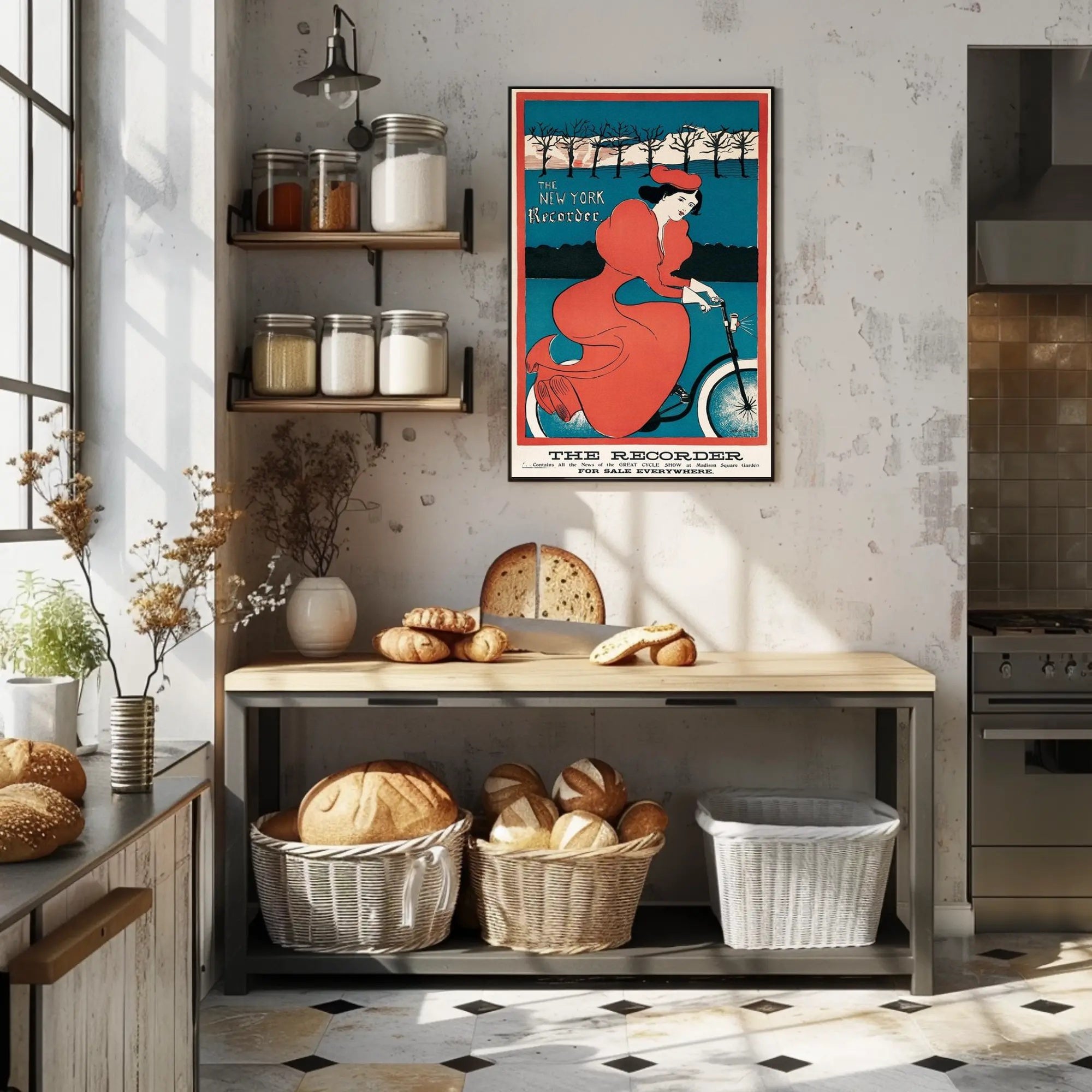 The New York Recorder Cycling Poster PosterGoat