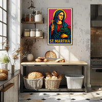 St. Martha Iconic Representation Poster