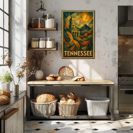 Tennessee A Geometric Tribute Poster