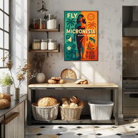 Fly Micronesia Wander in Color Poster